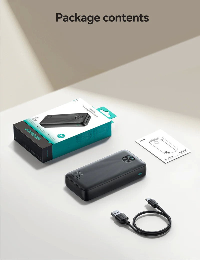 Išorinė baterija Power Bank Joyroom JR-PBF16 22.5W 20000mAh juoda