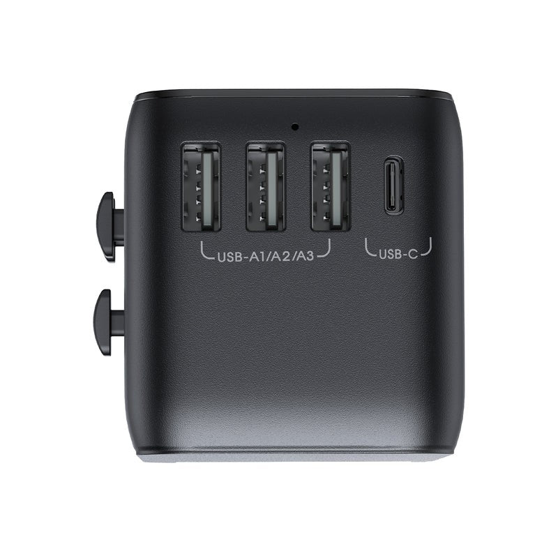 Universalus kelioninis įkroviklis Joyroom JR-TCW01 3xUSB-A/USB-C juodas
