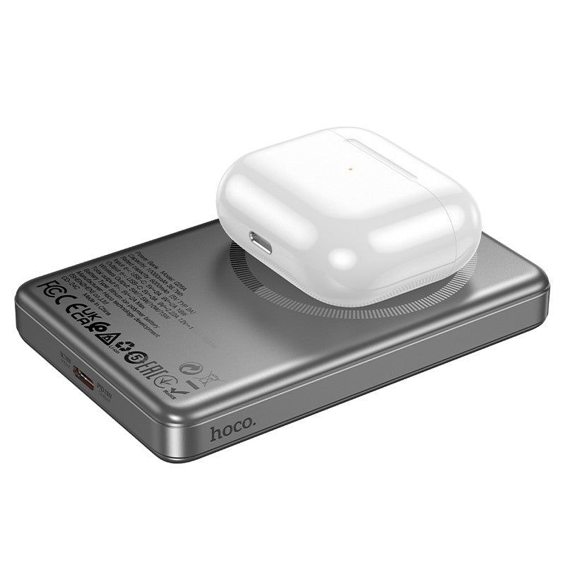 Išorinė baterija Power Bank Hoco Q26A PD20W Magnetic 10000mAh auksinė