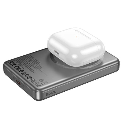 Išorinė baterija Power Bank Hoco Q26A PD20W Magnetic 10000mAh auksinė