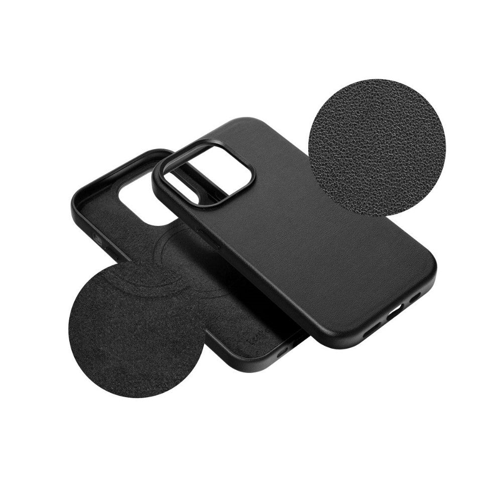 Dėklas Mag Leather Case Apple iPhone 15 Pro Max oranžinis