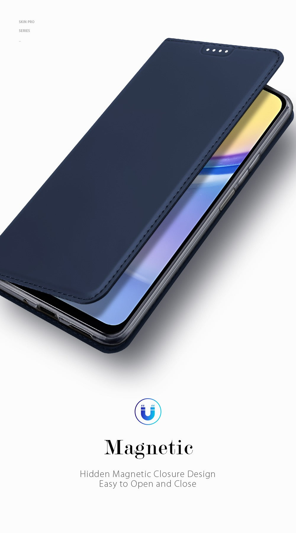 Dėklas Dux Ducis Skin Pro Samsung A165 A16 4G/A166 A16 5G tamsiai mėlynas