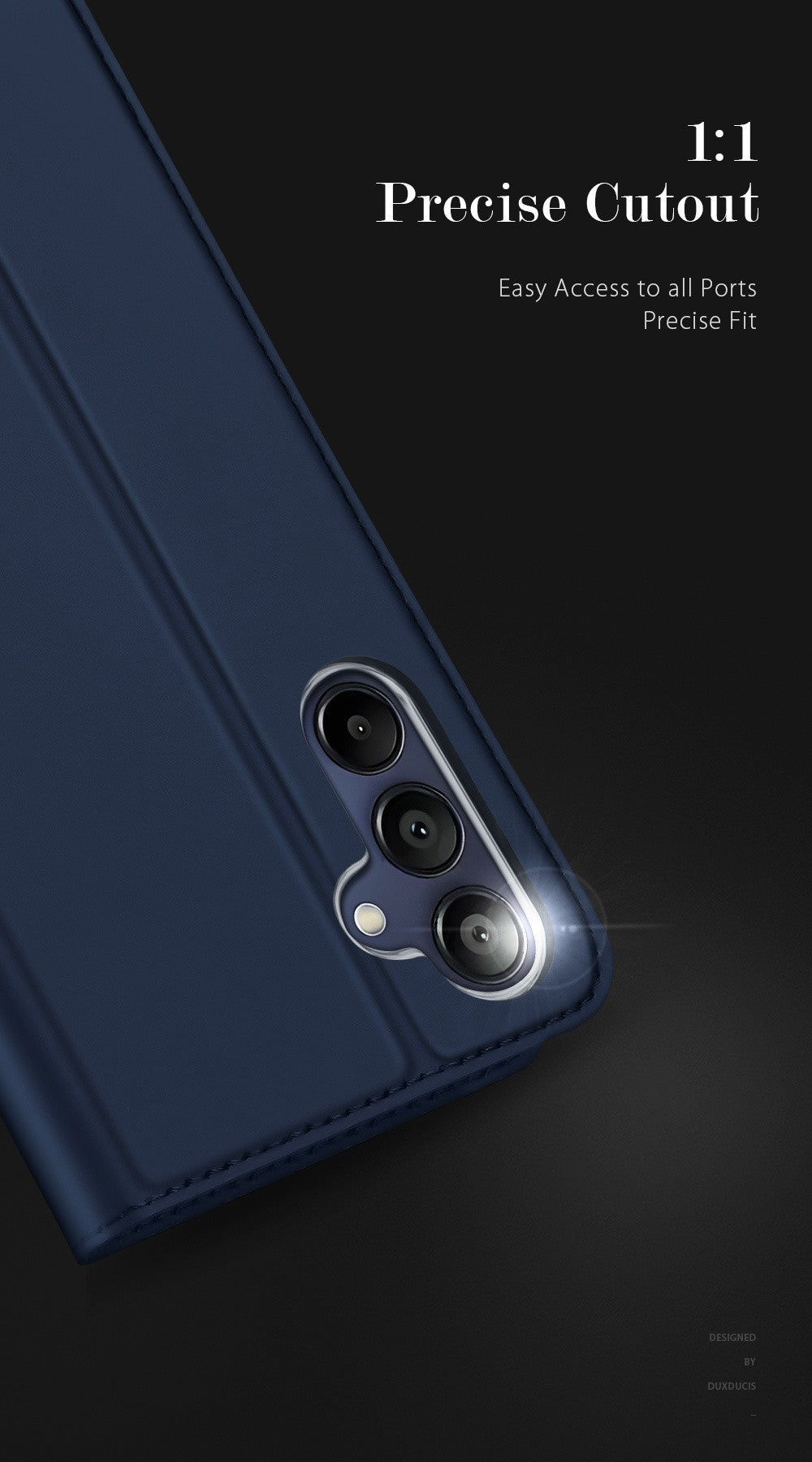 Dėklas Dux Ducis Skin Pro Samsung A165 A16 4G/A166 A16 5G tamsiai mėlynas