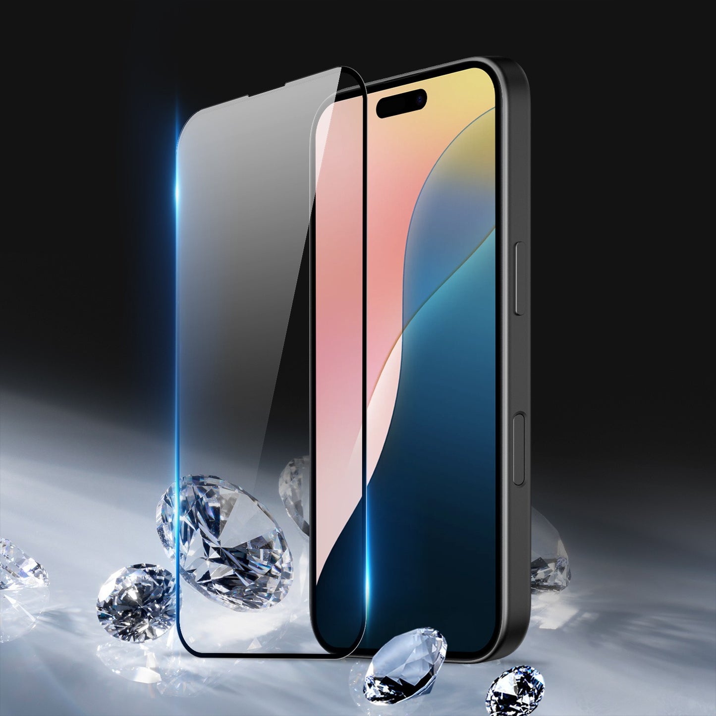 LCD apsauginis stikliukas Dux Ducis 10D Apple iPhone 16 Pro juodas