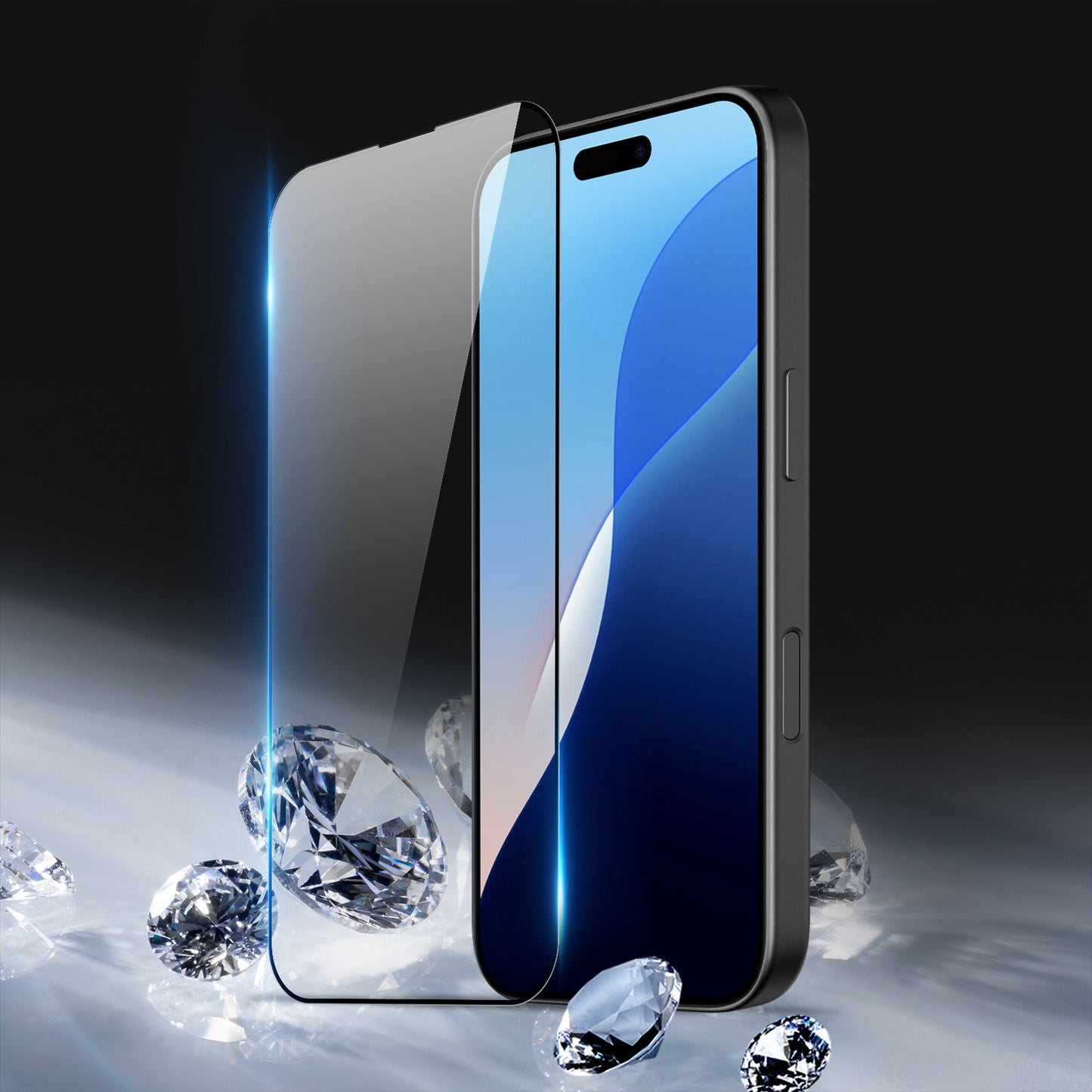 LCD apsauginis stikliukas Dux Ducis 10D Apple iPhone 16 Pro juodas