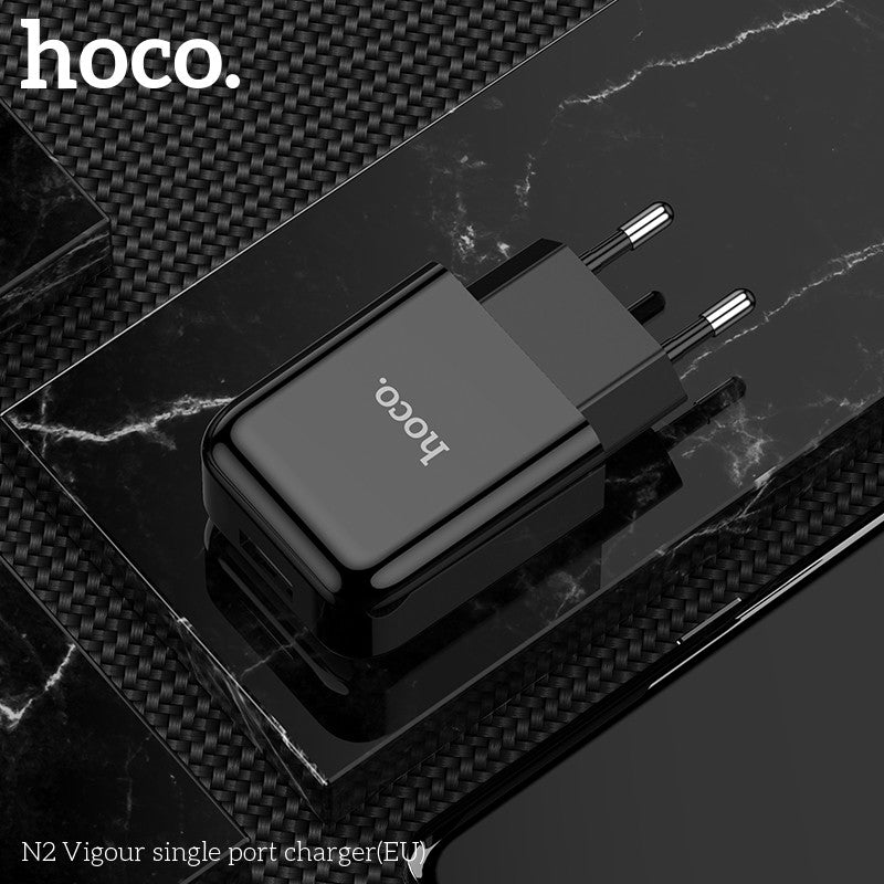 Įkroviklis Hoco N2 USB-A 2A juodas