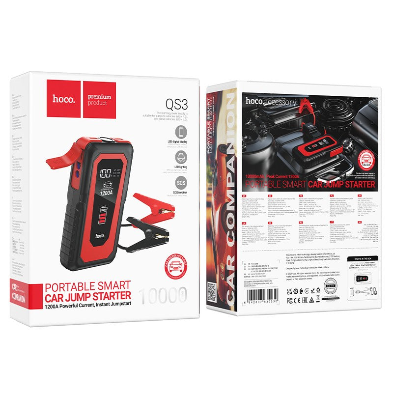 Mobilus energijos šaltinis Hoco QS3 1200A max 1000mAh