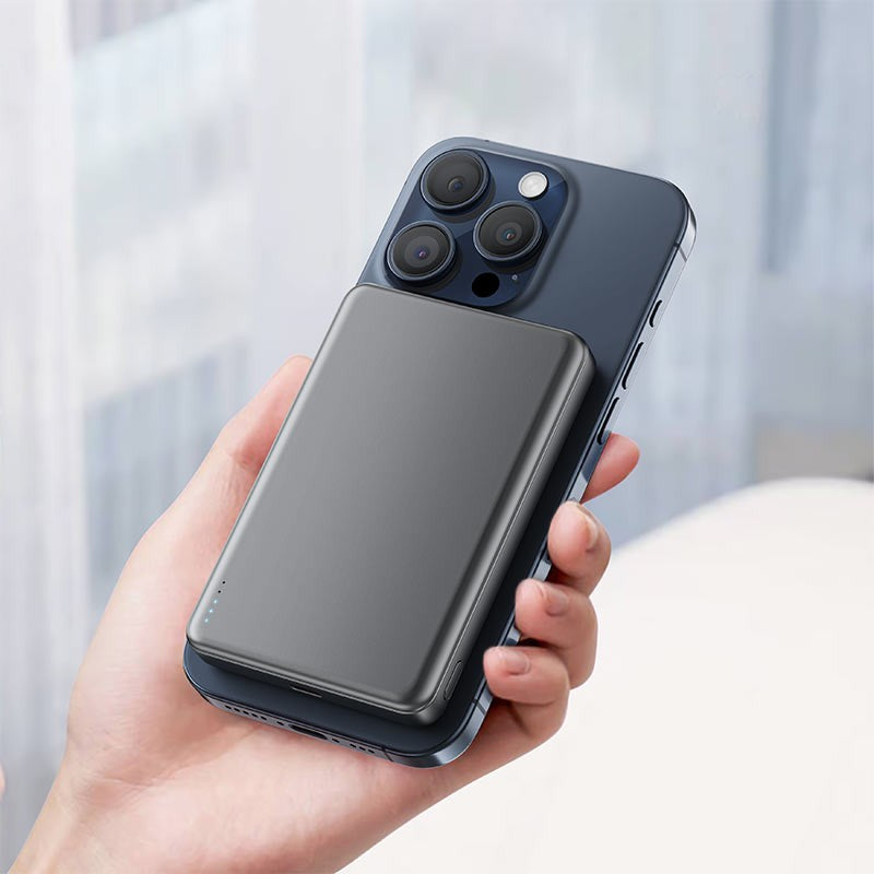 Išorinė baterija Power Bank Acefast M12-10000 PD20W Magnetic Wireless 10000mAh juoda