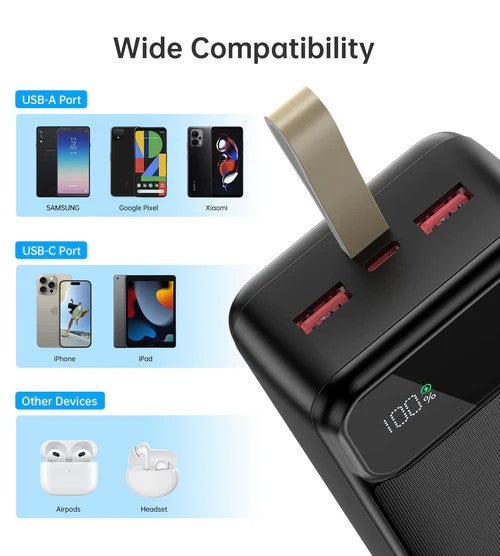 Išorinė baterija Power Bank Choetech B730 22.5W 30000mAh juoda