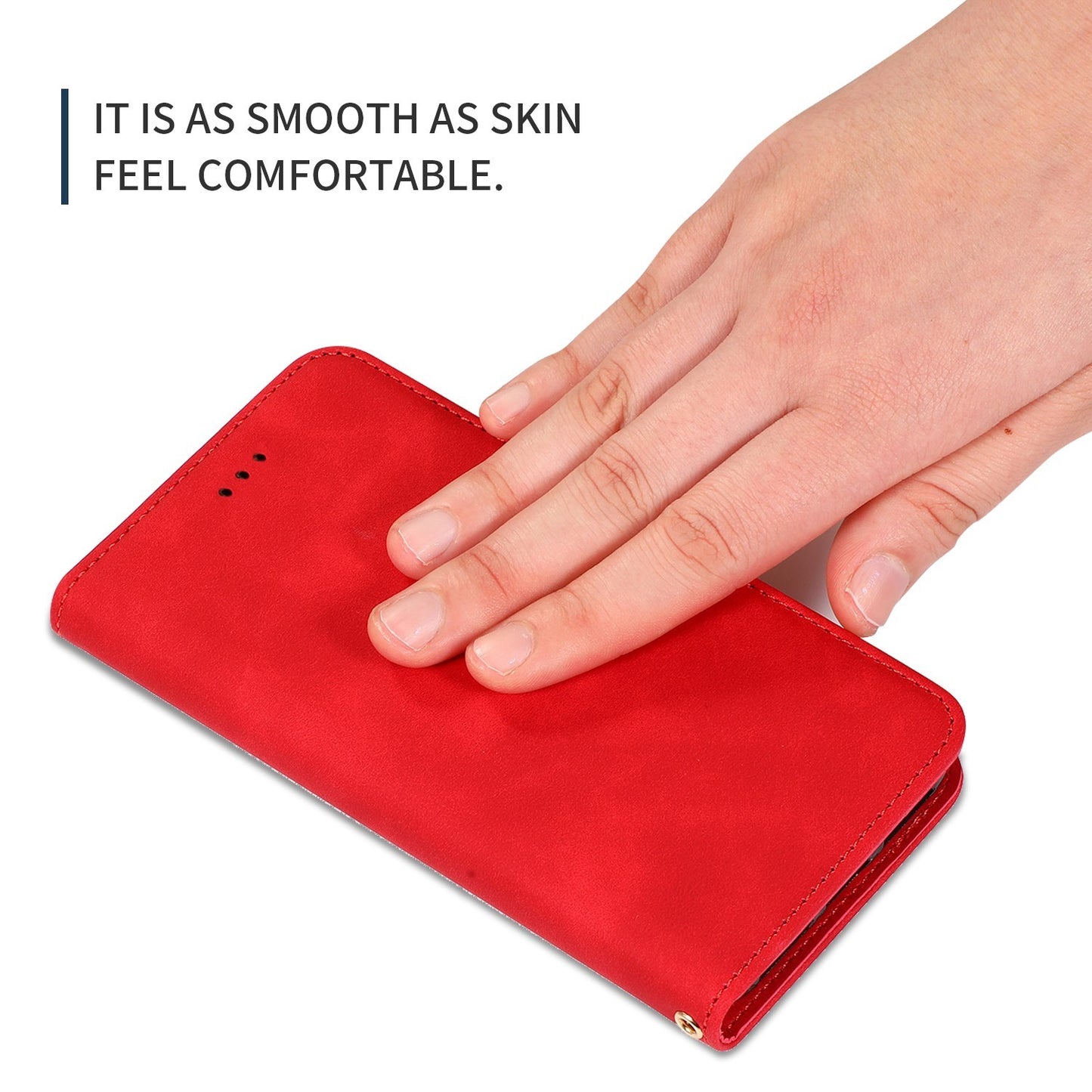 Dėklas Business Style Xiaomi Redmi Note 14 5G raudonas