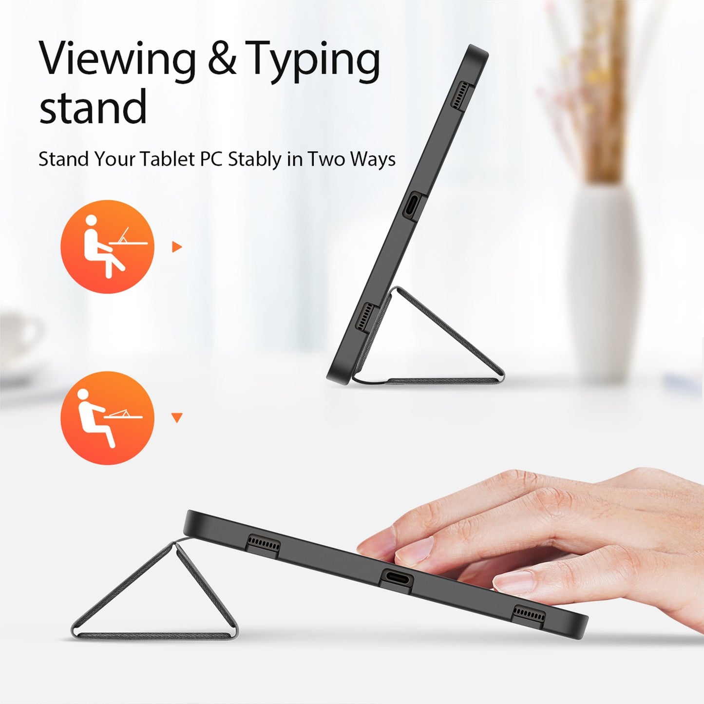 Dėklas Dux Ducis Domo Samsung X820 Tab S10 Plus/X610/X616 Tab S9 FE Plus juodas