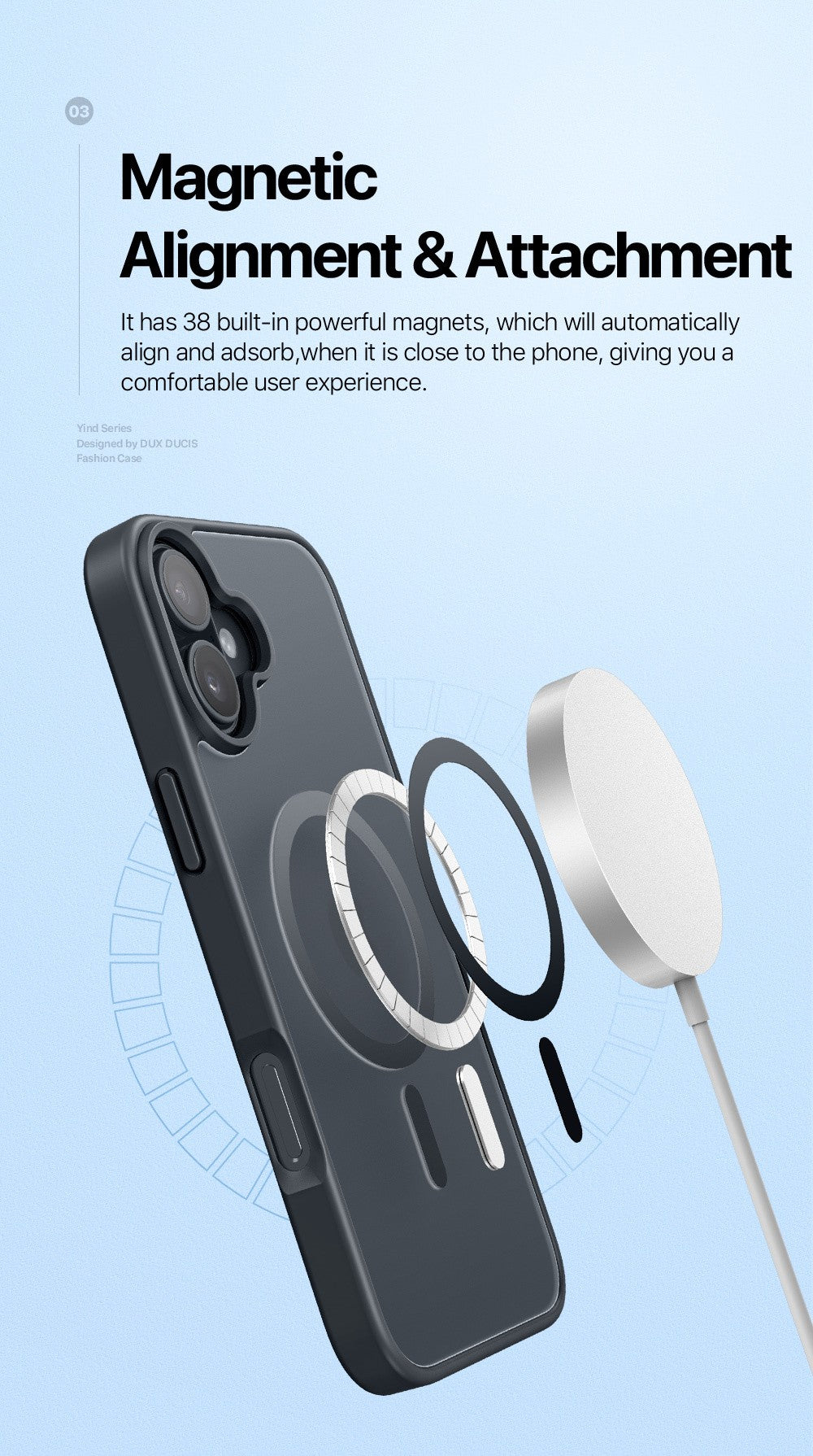 Dėklas Dux Ducis Yind Apple iPhone 16 Plus juodas