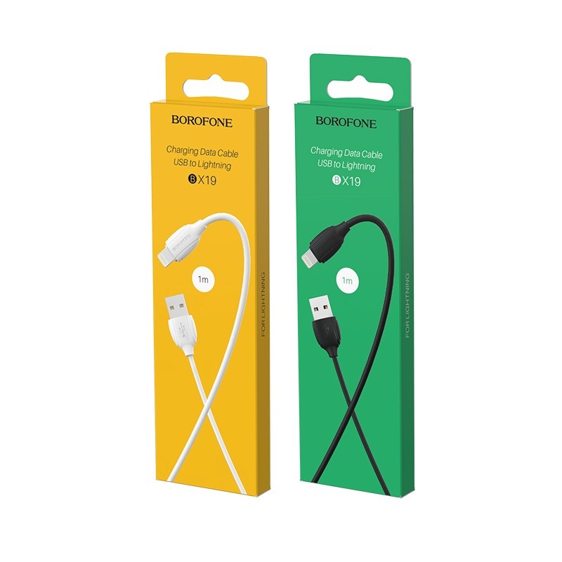 USB kabelis Borofone BX19 USB-A to Lightning 1.0m baltas