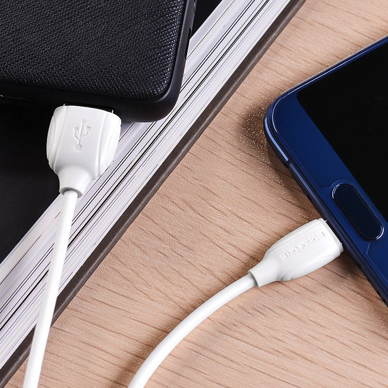 USB kabelis Borofone BX19 USB-A to USB-C 1.0m baltas