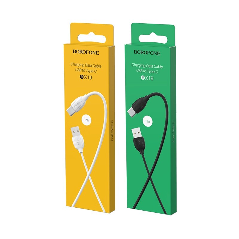 USB kabelis Borofone BX19 USB-A to USB-C 1.0m baltas