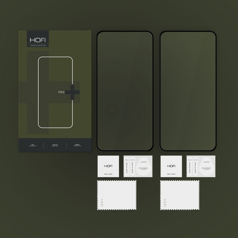 LCD apsauginis stikliukas Hofi Glass Pro+ 2-Pack Samsung S721 S24 FE juodas