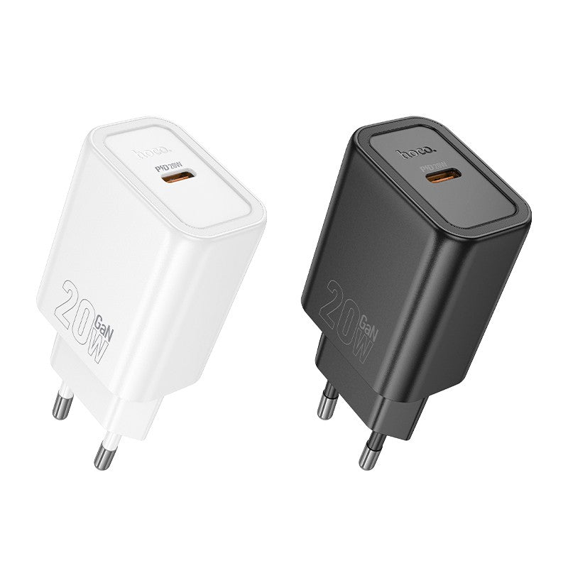 Įkroviklis Hoco N60 20W GaN USB-C juodas