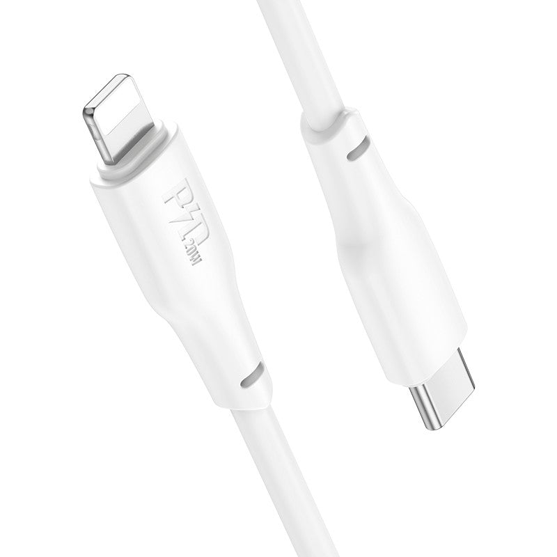 USB kabelis Hoco X93 60W USB-C to USB-C 1.0m baltas