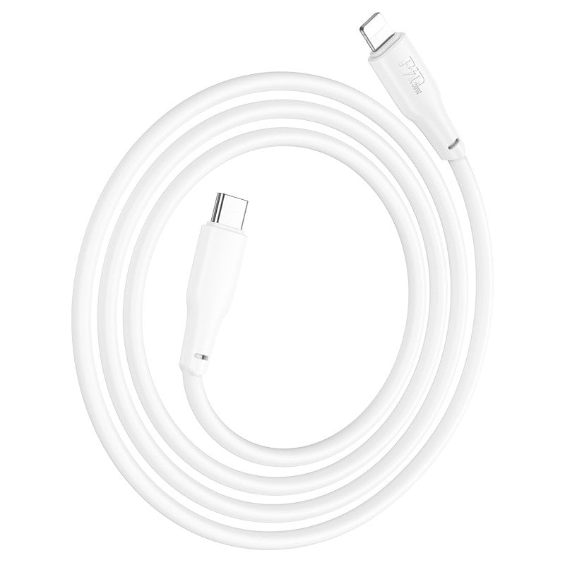 USB kabelis Hoco X93 60W USB-C to USB-C 1.0m baltas