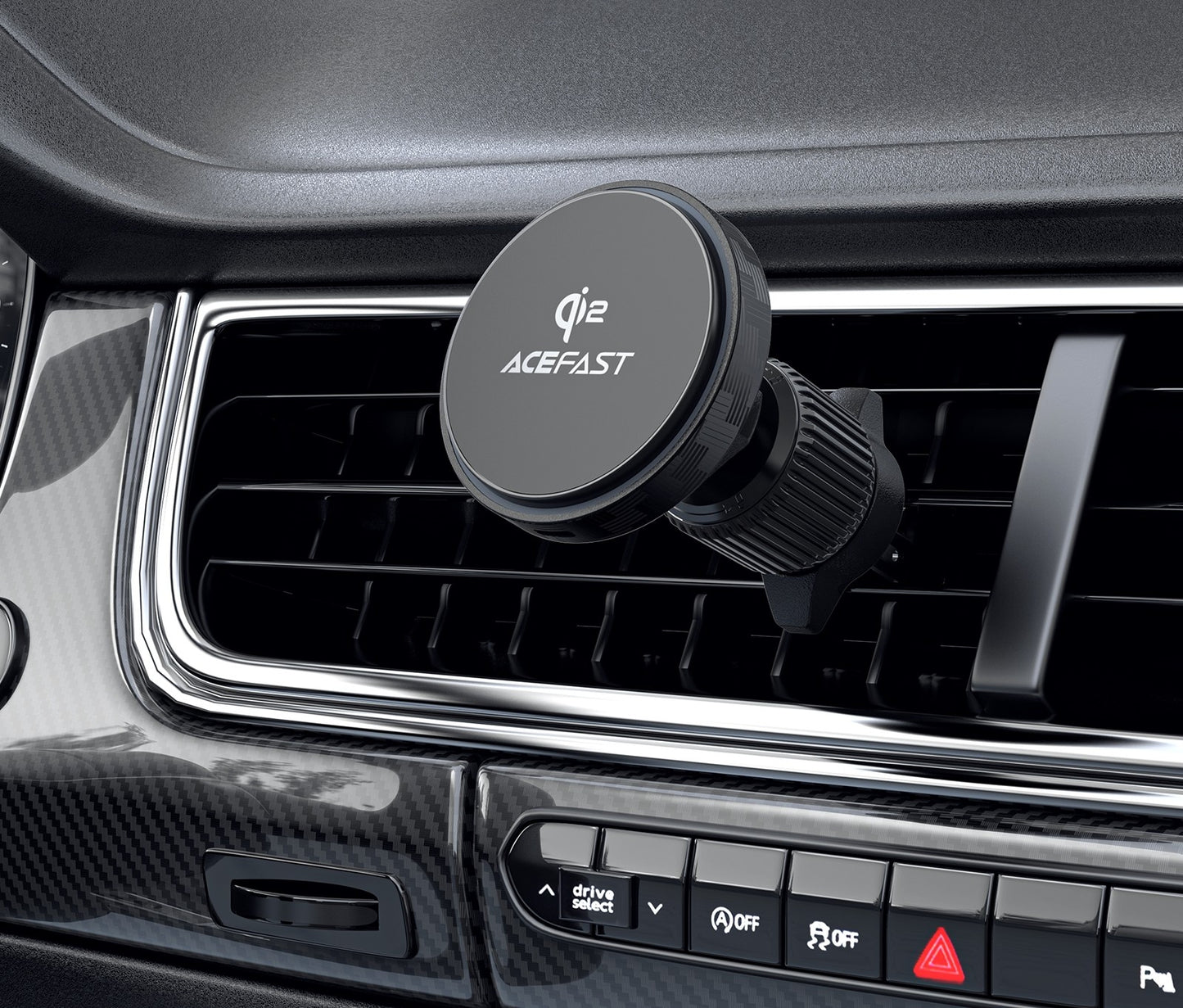 Automobilinis laikiklis-įkroviklis Acefast D33 MagSafe 15W juodas