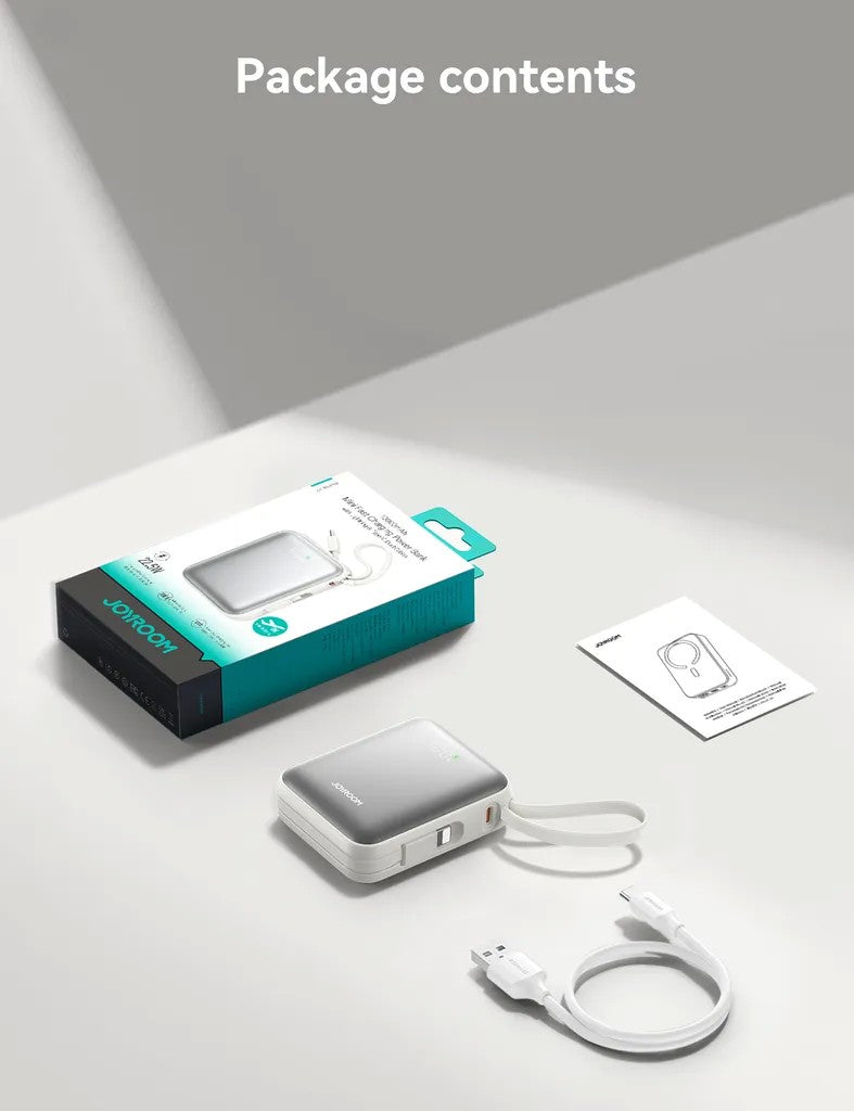 Išorinė baterija Power Bank Joyroom JR-PBF27 22.5W Mini 10000mAh balta