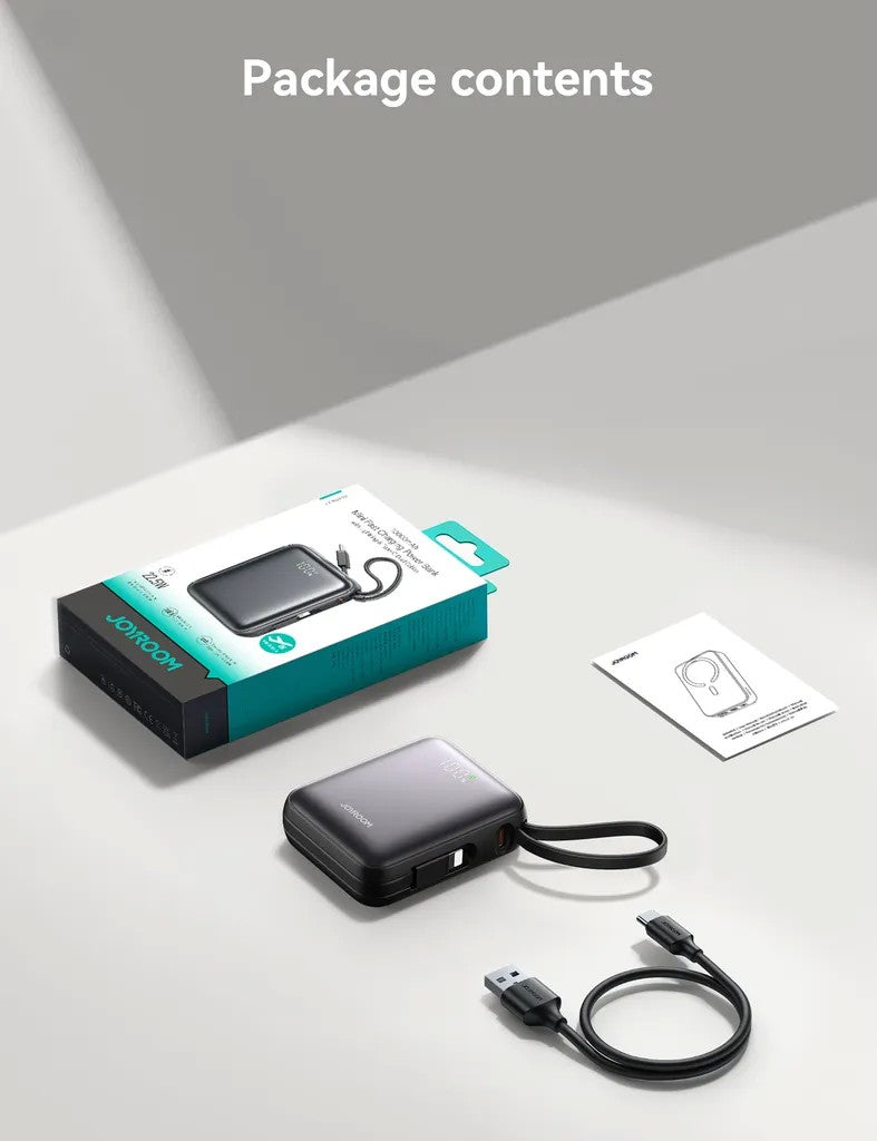 Išorinė baterija Power Bank Joyroom JR-PBF27 22.5W Mini 10000mAh juoda