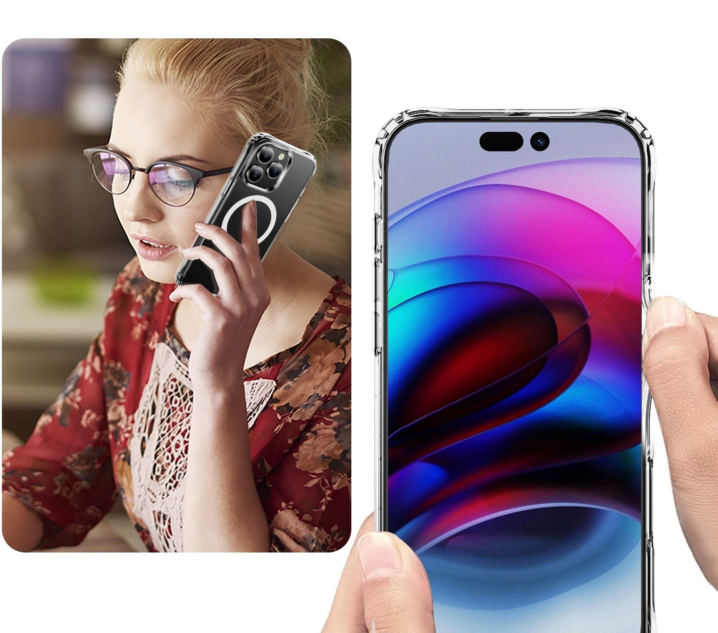 Dėklas Perfectionists Clear Mag Case Apple iPhone 15 Pro Max skaidrus