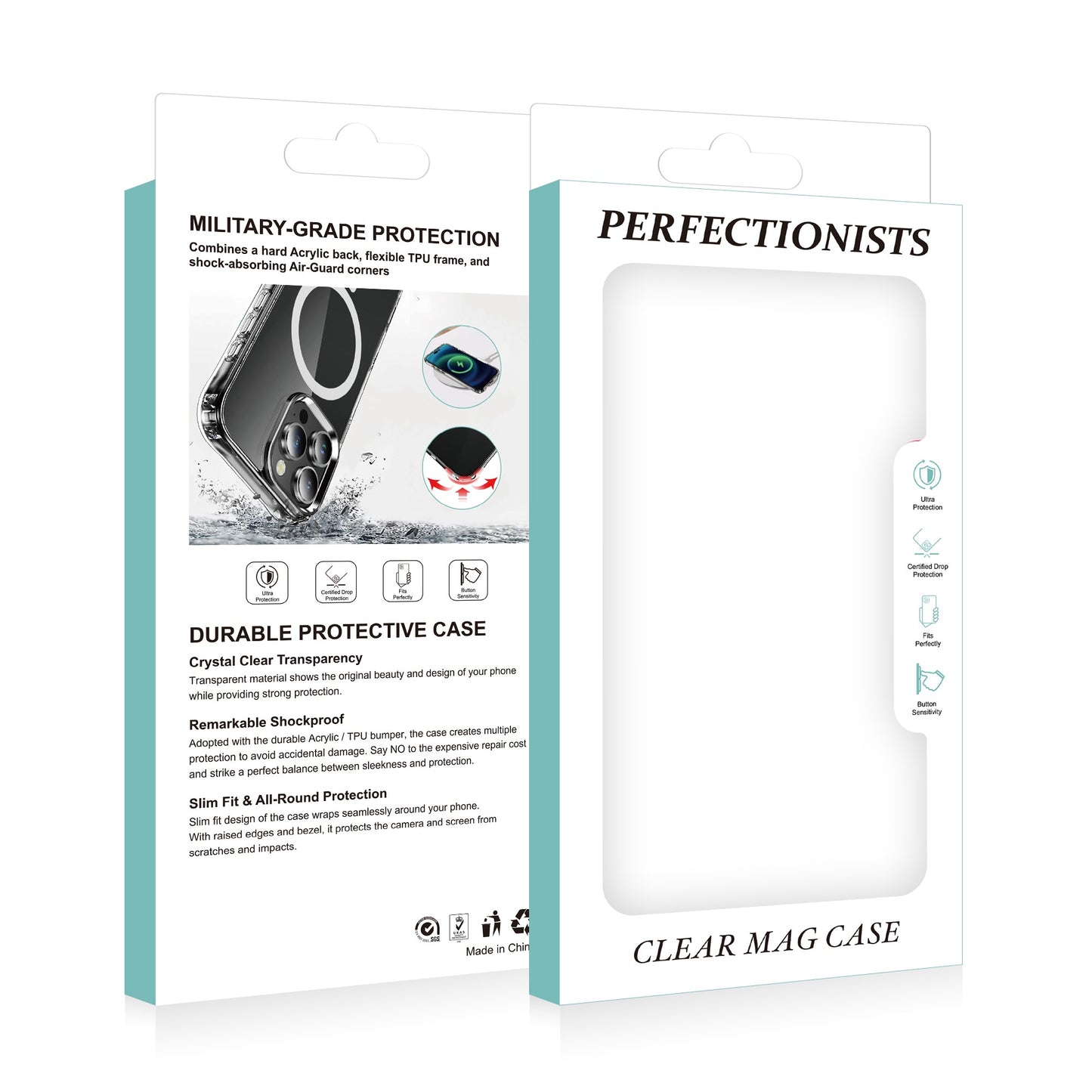 Dėklas Perfectionists Clear Mag Case Apple iPhone 16 Pro Max skaidrus