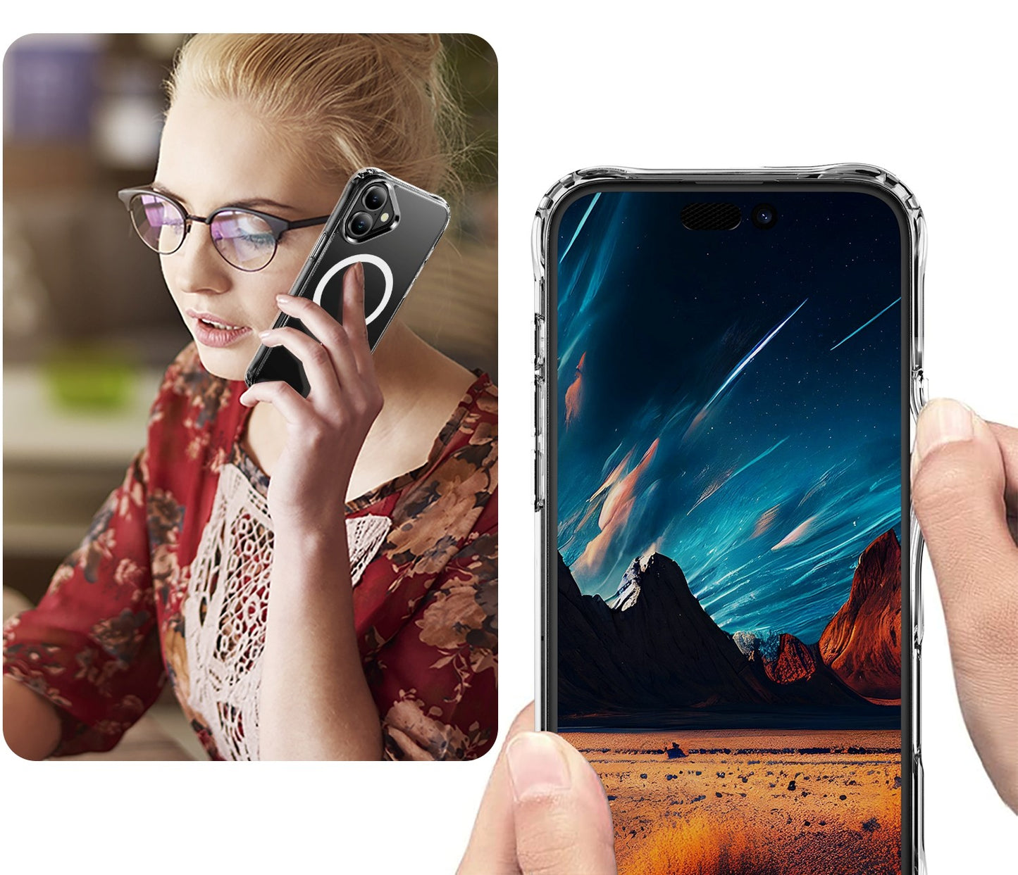 Dėklas Perfectionists Clear Mag Case Apple iPhone 16 skaidrus