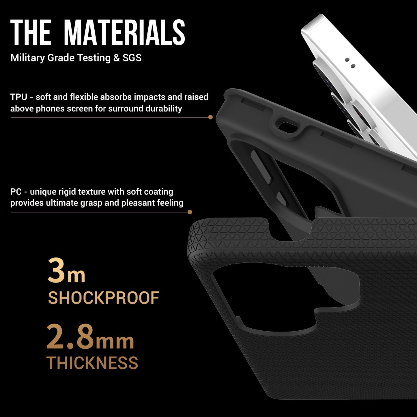 Dėklas Perfectionists Triangle Case Samsung G998 S21 Ultra 5G juodas