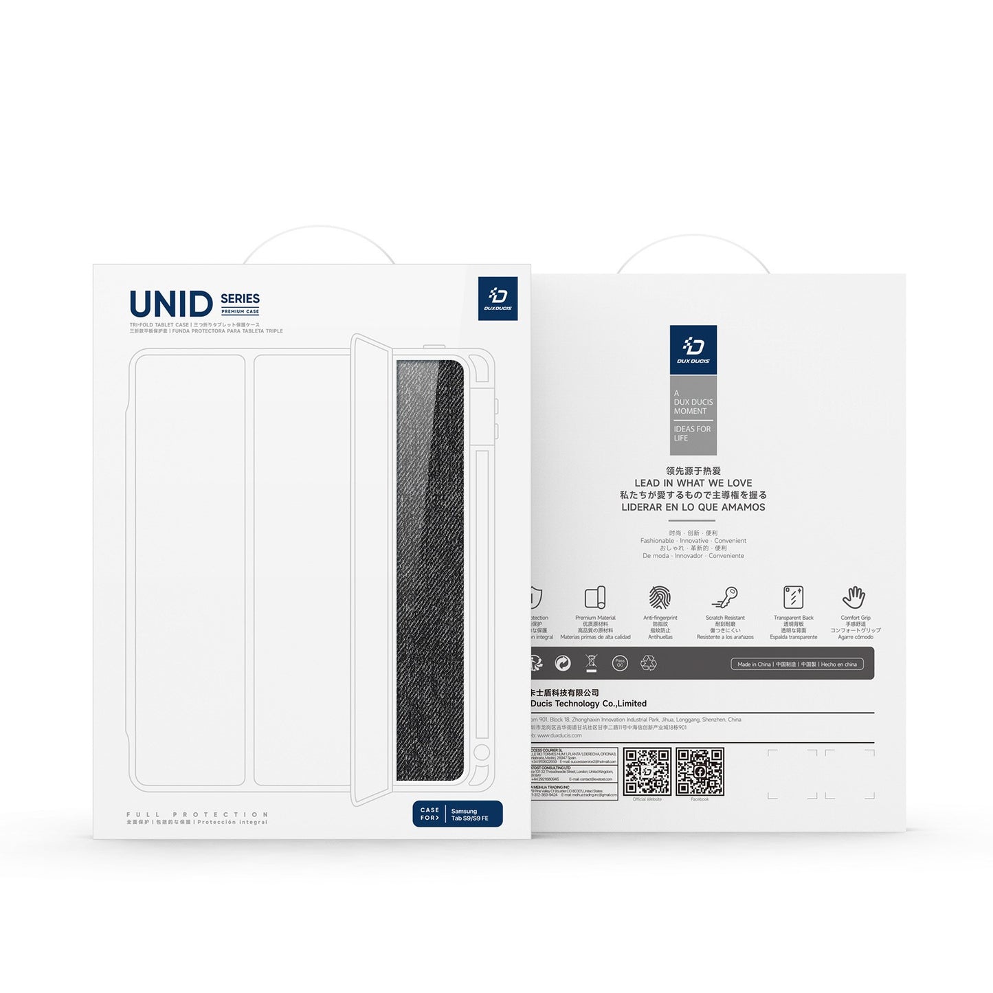 Dėklas Dux Ducis Unid Samsung X710/X716 Tab S9/X510/X516 Tab S9 FE mėlynas