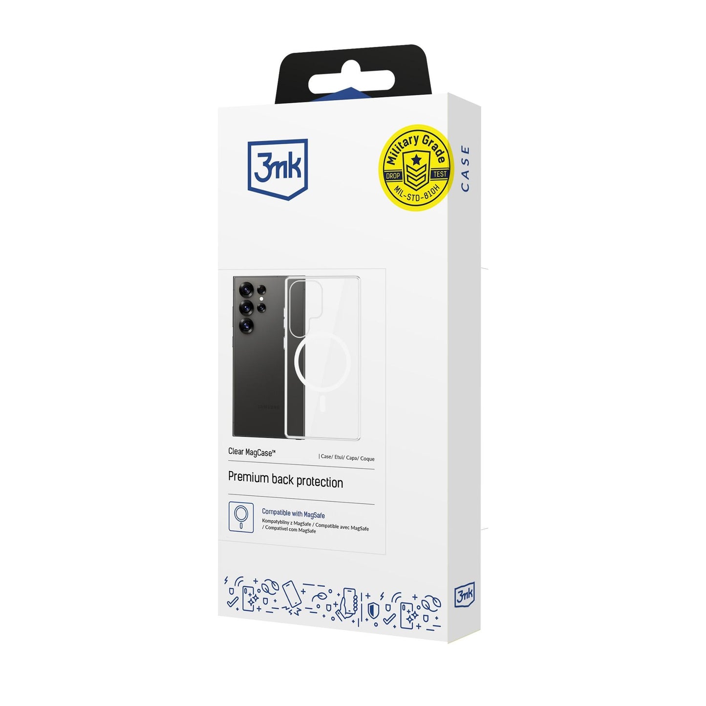Dėklas 3mk Clear MagCase Samsung S938 S25 Ultra