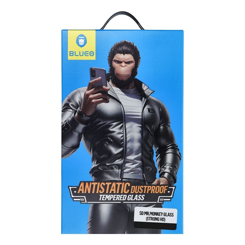 LCD apsauginis stikliukas 5D Mr. Monkey Glass (Strong HD) Apple iPhone 14 juodas