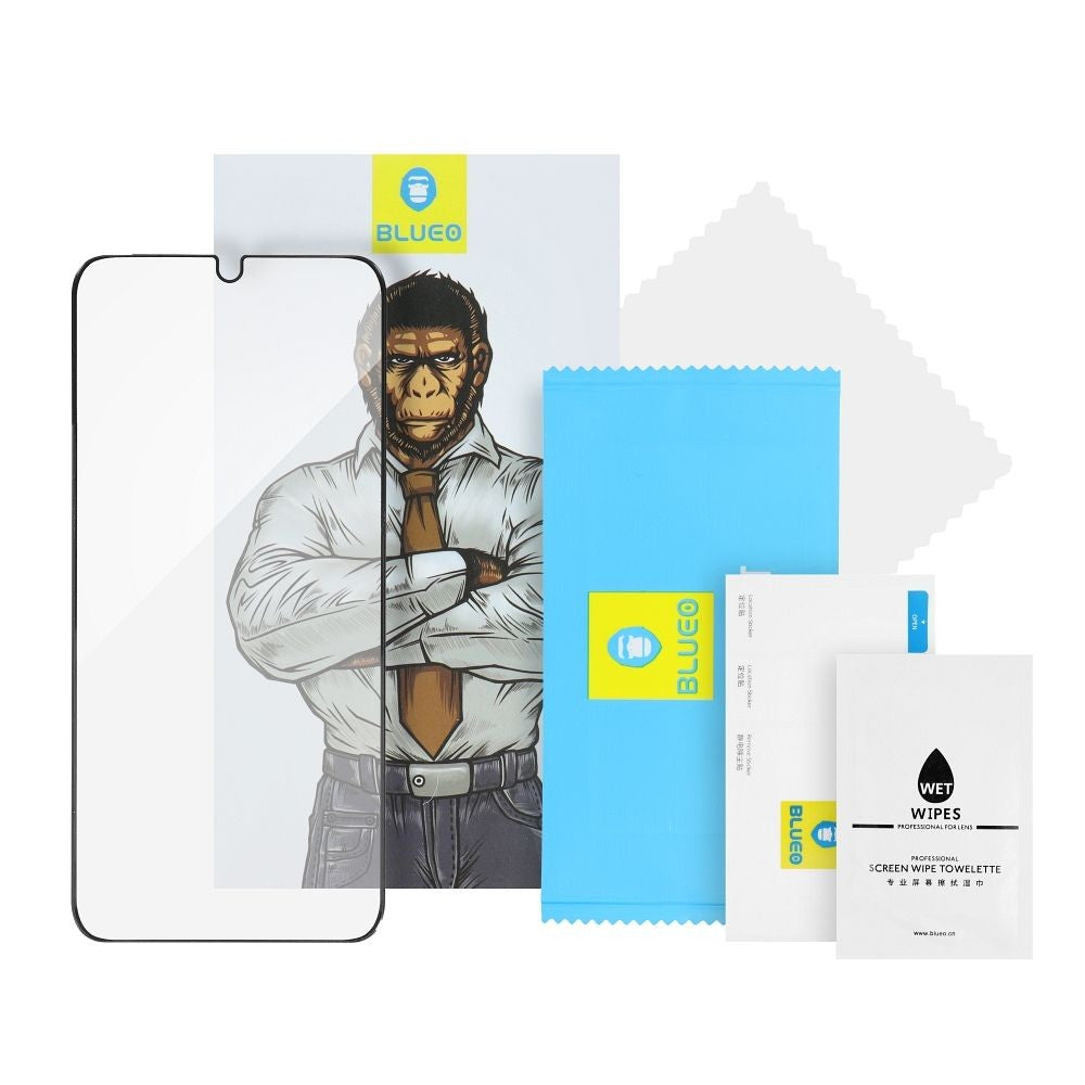 LCD apsauginis stikliukas 5D Mr. Monkey Glass (Strong HD) Apple iPhone 16 juodas