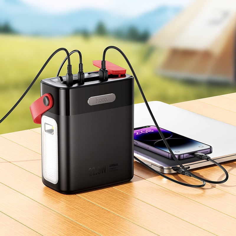 Išorinė baterija Power Bank Hoco J143 22.5W+PD20W 80000mAh juoda