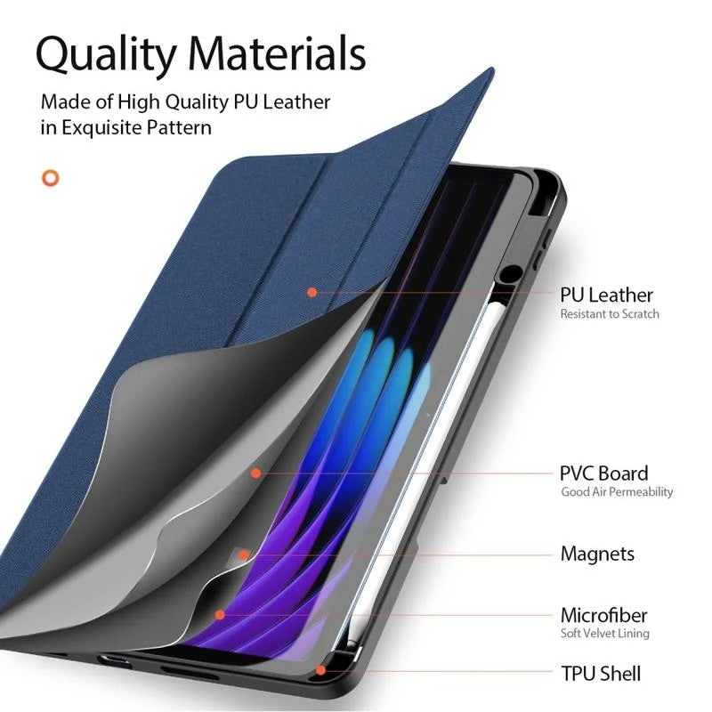 Dėklas Dux Ducis Domo Xiaomi Pad 7/Pad 7 Pro tamsiai mėlynas