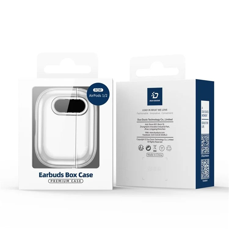 Dėklas Dux Ducis PECL Apple AirPods 1/2 pilkas