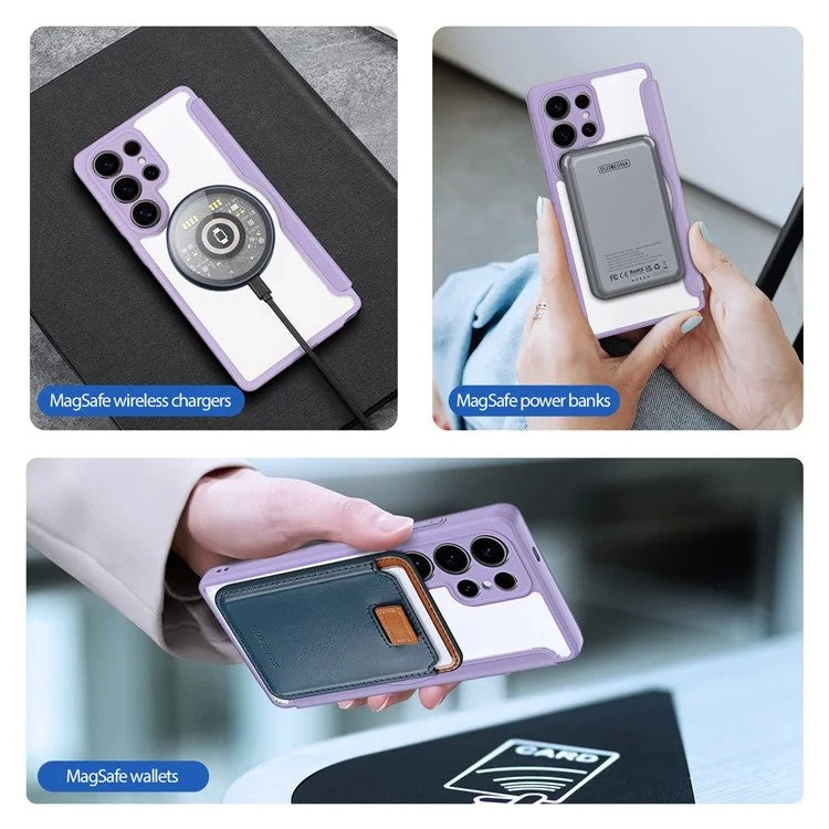 Dėklas Dux Ducis Skin X Pro skirtas Samsung S938 S25 Ultra violetinis