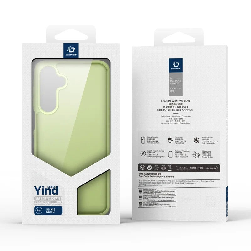Dėklas Dux Ducis Yind skirtas Samsung A165 A16 4G/A166 A16 5G žalias