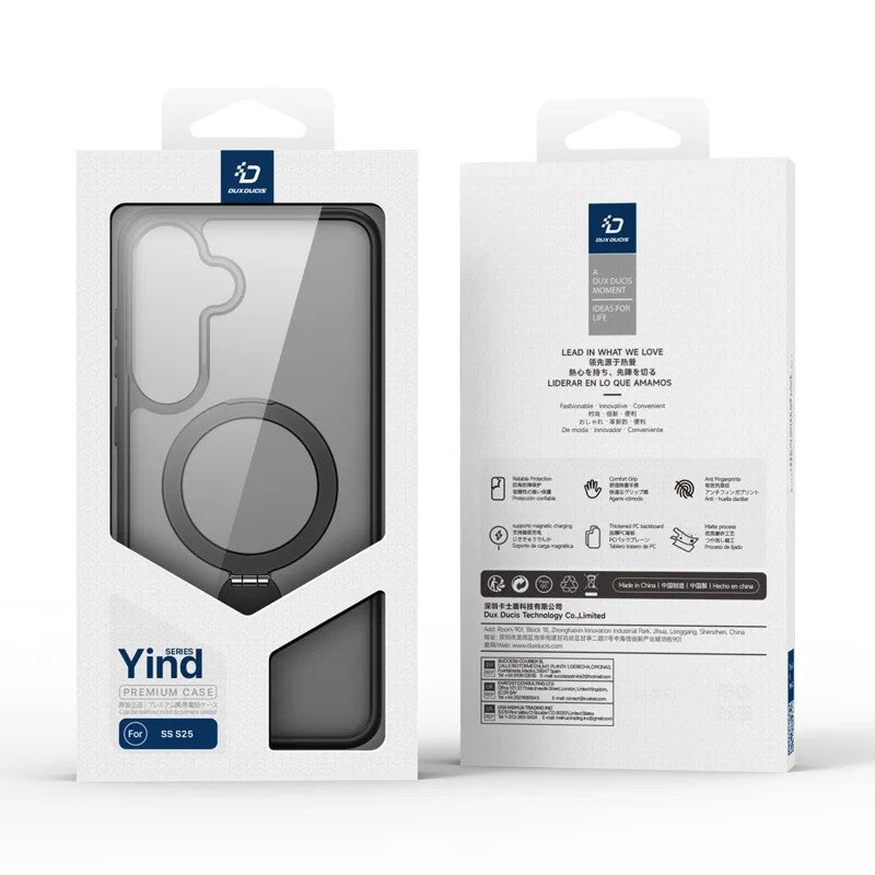 Dėklas Dux Ducis Yind With Magnetic Stand skirtas Samsung S931 S25 pilkas