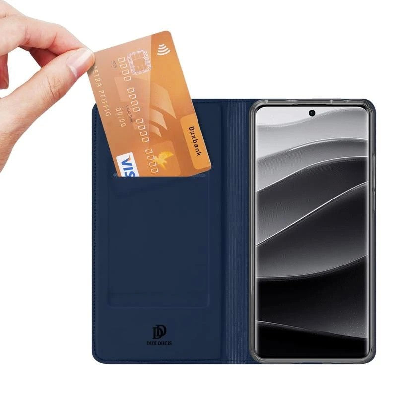Dėklas Dux Ducis Skin Pro Xiaomi Redmi Note 14 Pro 5G/Poco X7 tamsiai mėlynas