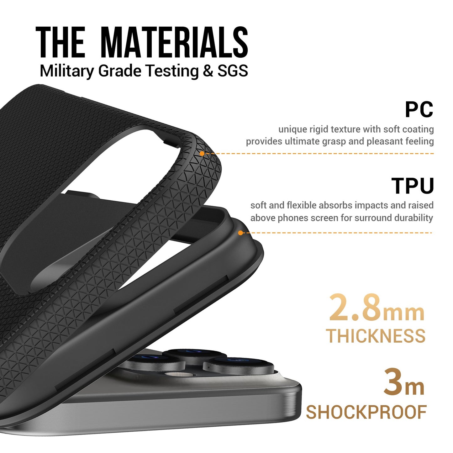 Dėklas Perfectionists Triangle Mag Case Apple iPhone 16 Pro Max juodas