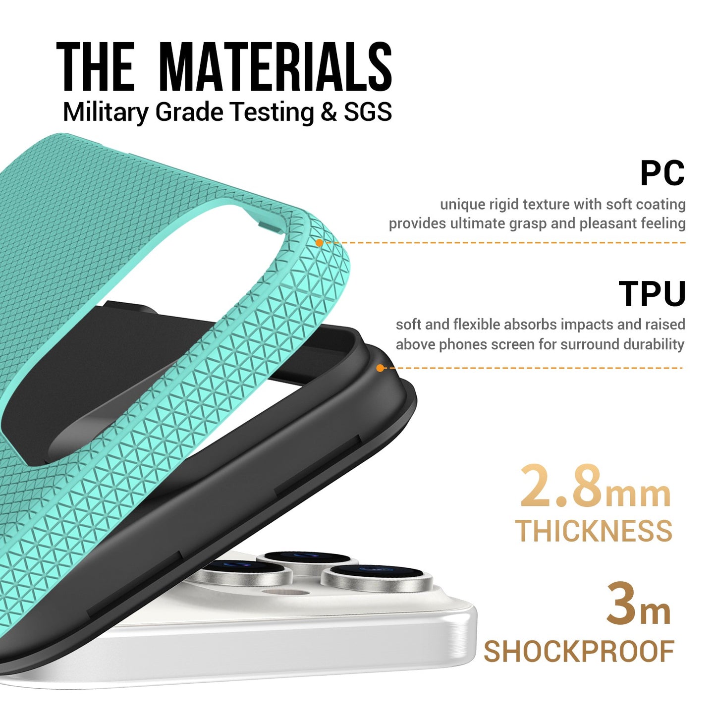 Dėklas Perfectionists Triangle Mag Case Apple iPhone 16 Pro Max žalias