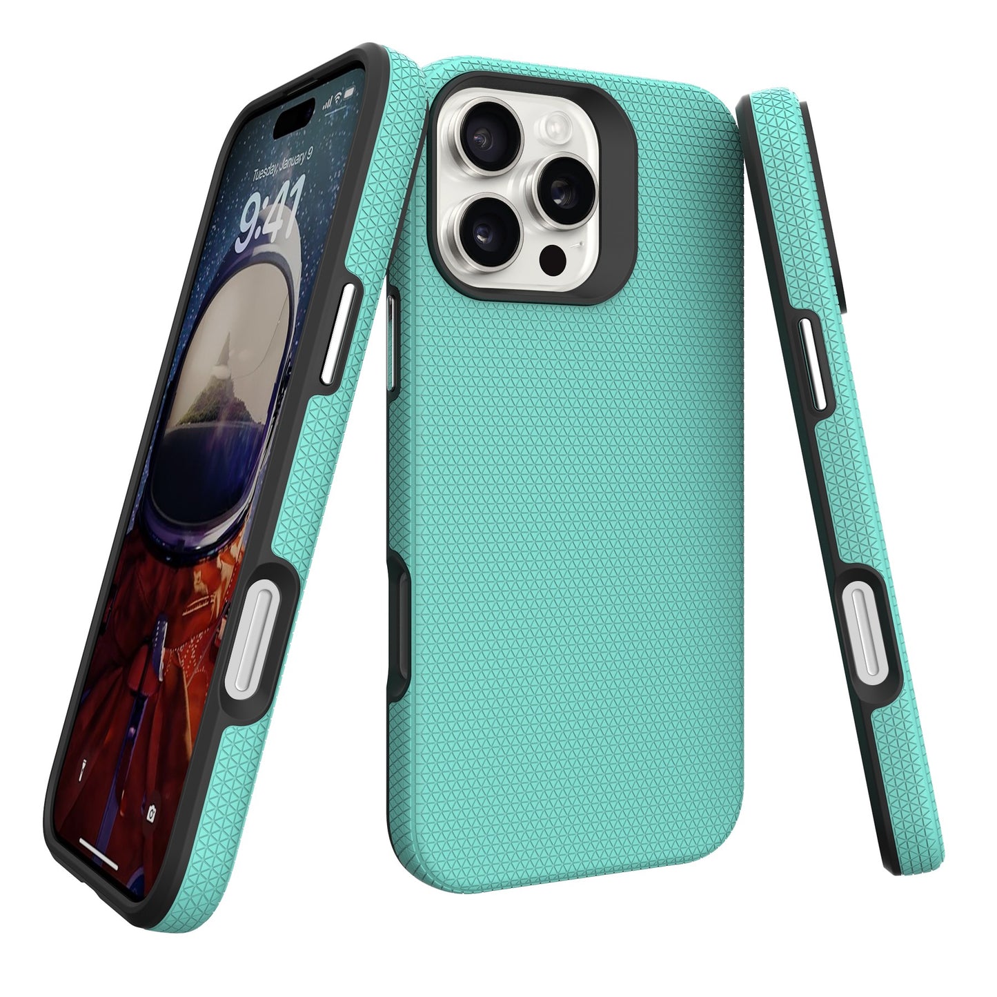 Dėklas Perfectionists Triangle Mag Case Apple iPhone 16 Pro žalias