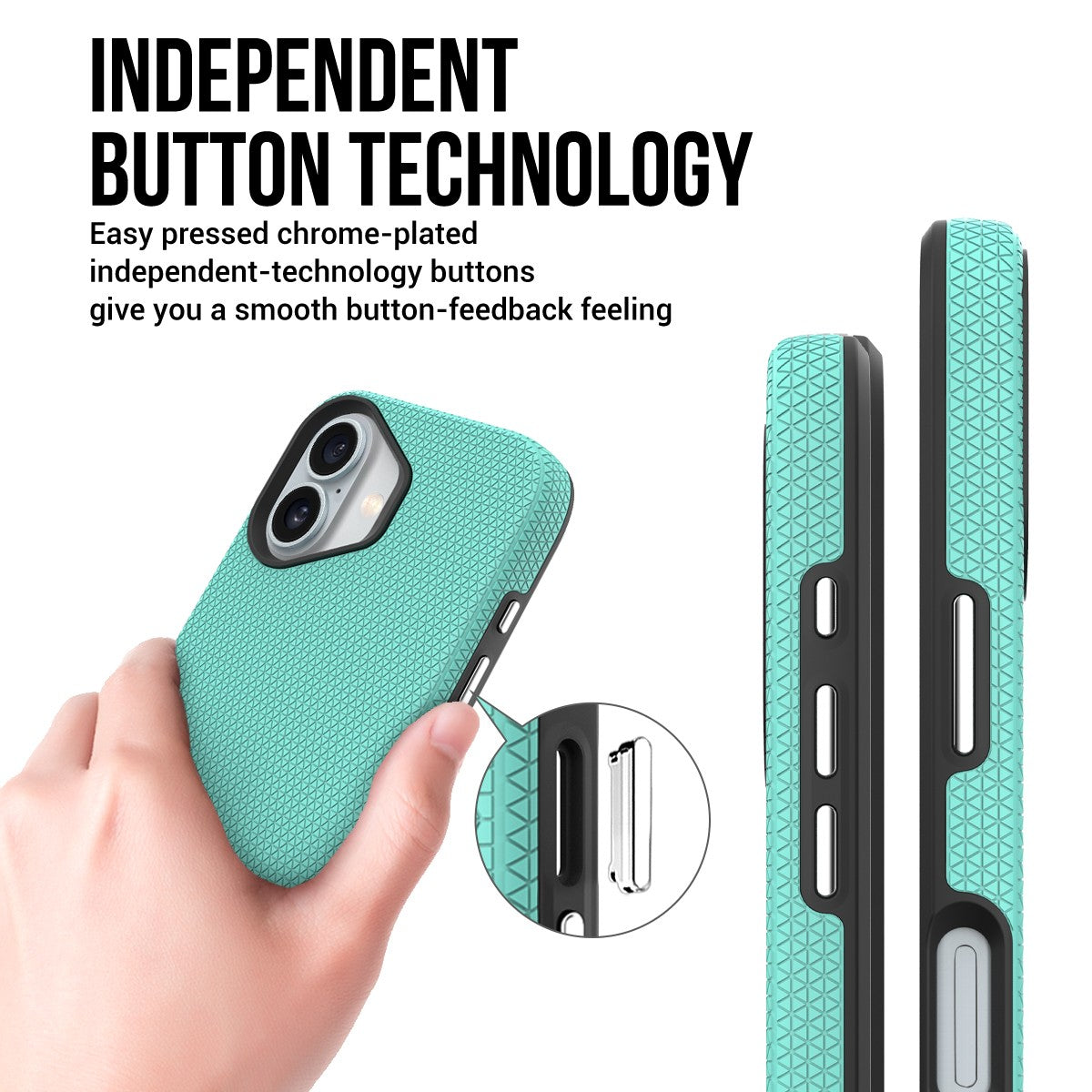Dėklas Perfectionists Triangle Mag Case Apple iPhone 16 žalias