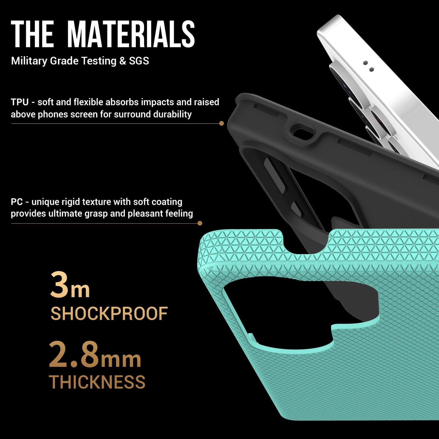 Dėklas Perfectionists Triangle Case Samsung S908 S22 Ultra 5G žalias