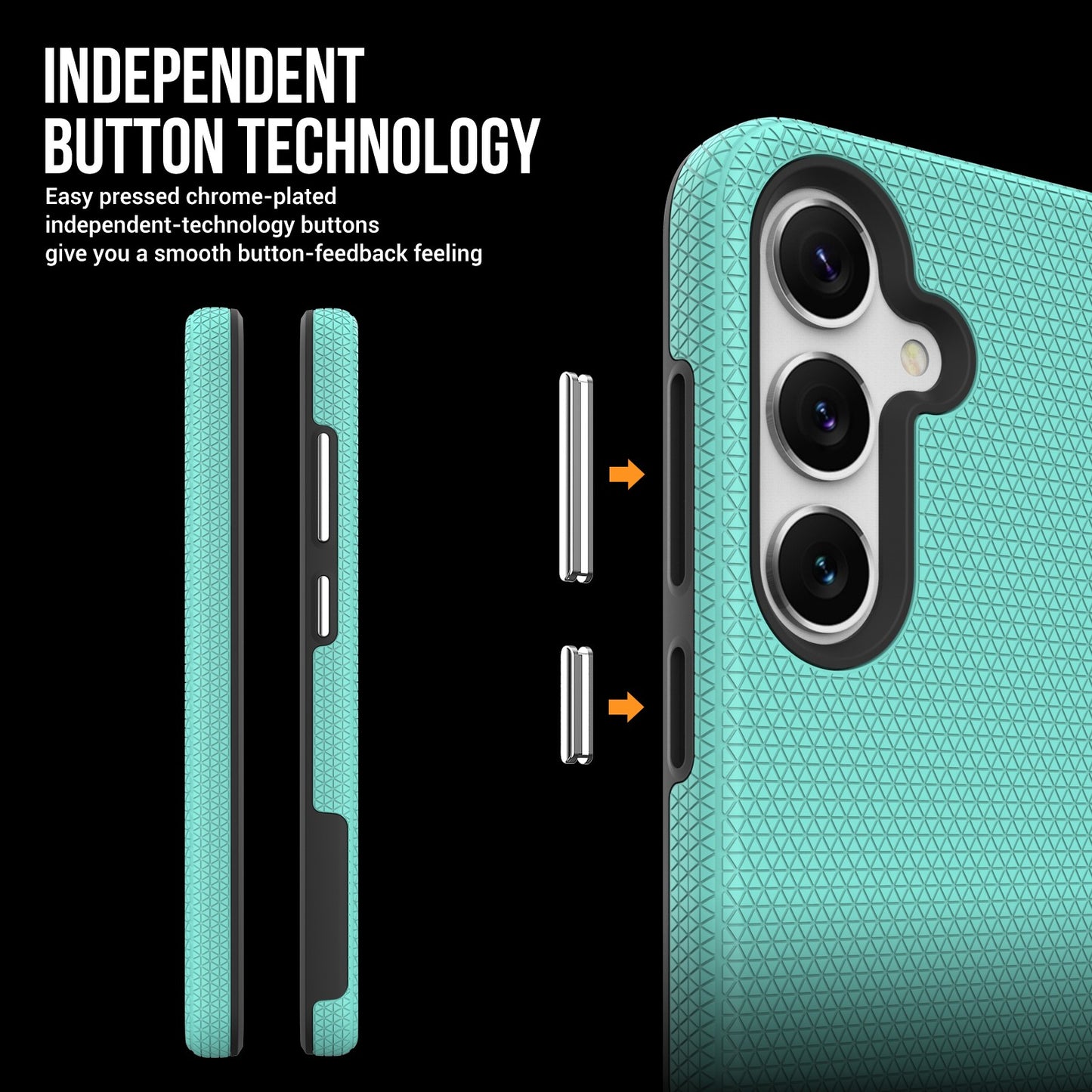 Dėklas Perfectionists Triangle Case Samsung A566 A56 5G žalias