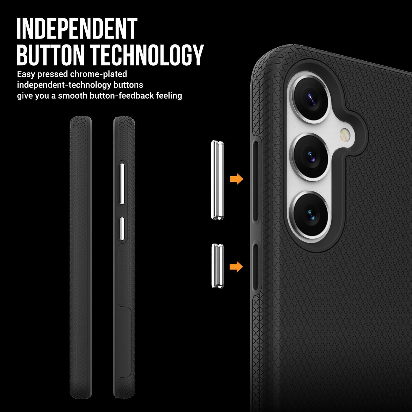 Dėklas Perfectionists Triangle Case Samsung S901 S22 5G juodas