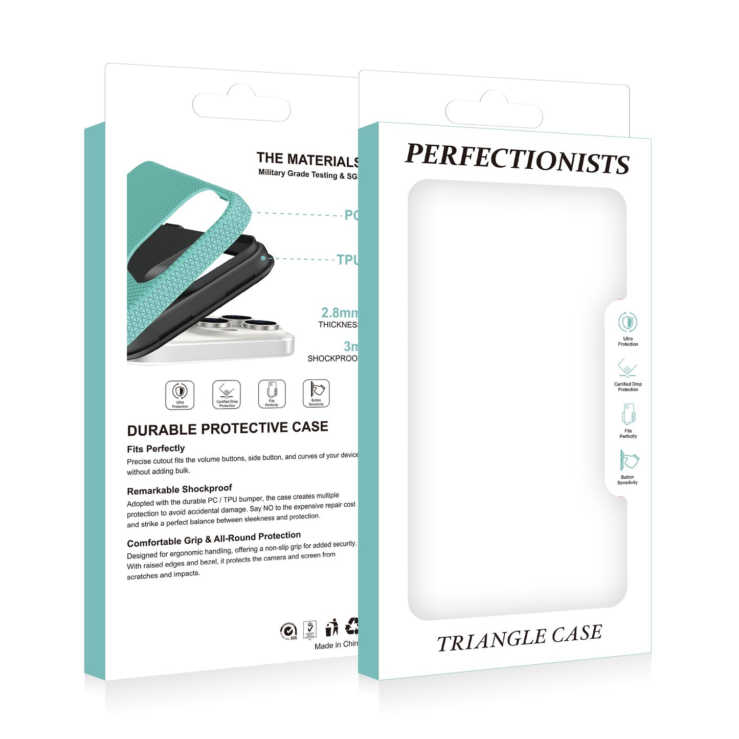 Dėklas Perfectionists Triangle Case Samsung S911 S23 5G sidabrinis
