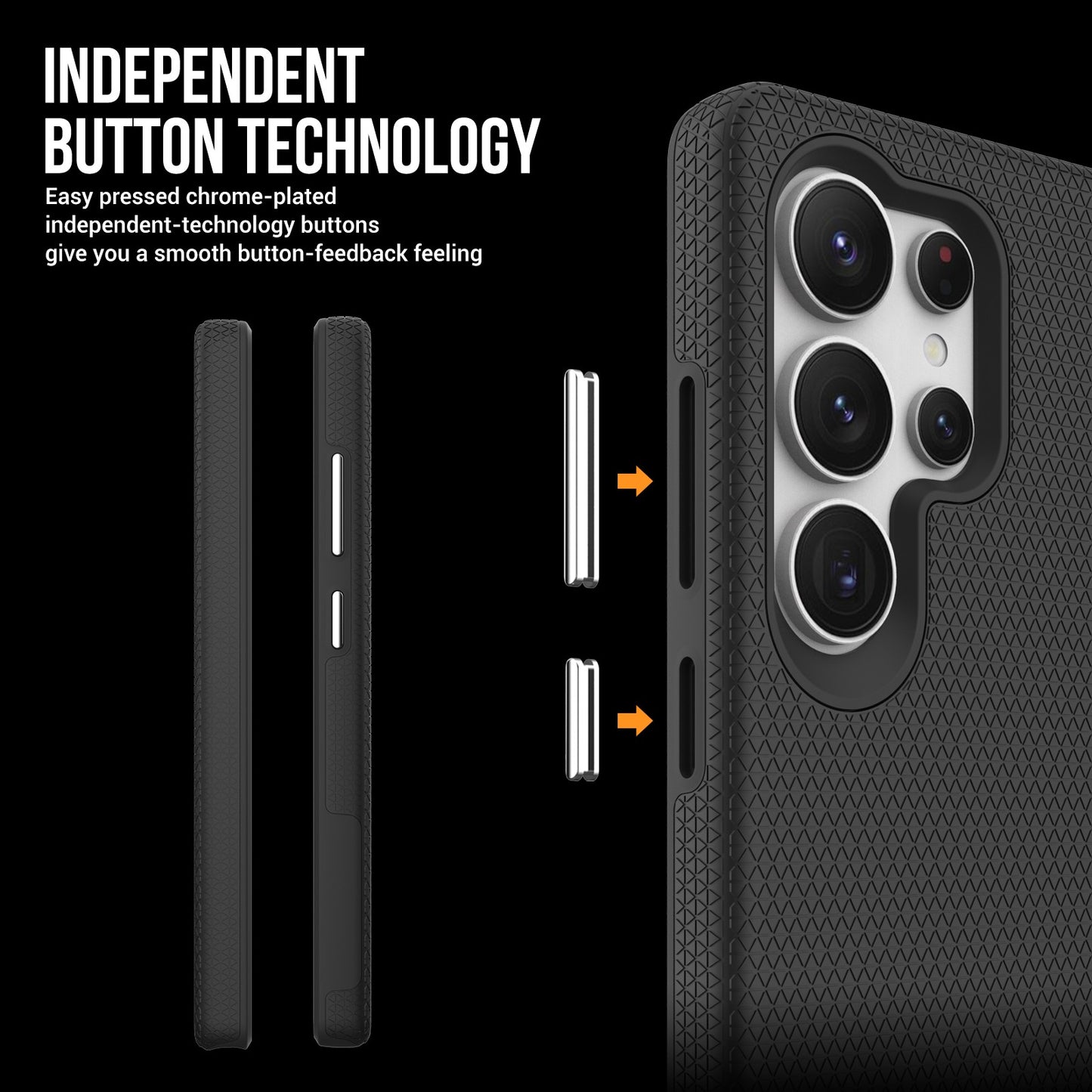 Dėklas Perfectionists Triangle Case Samsung G998 S21 Ultra 5G juodas
